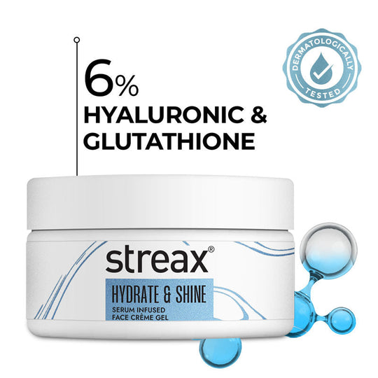 Streax Hydrate & Shine Serum Infused Face Cream Gel, 50g Buy at Indicrest