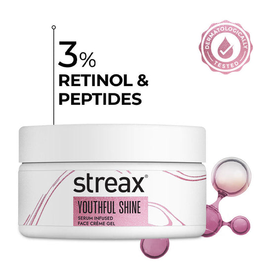 Streax Youthful Shine Serum Infused Face Cream Gel, 50g Buy at Indicrest