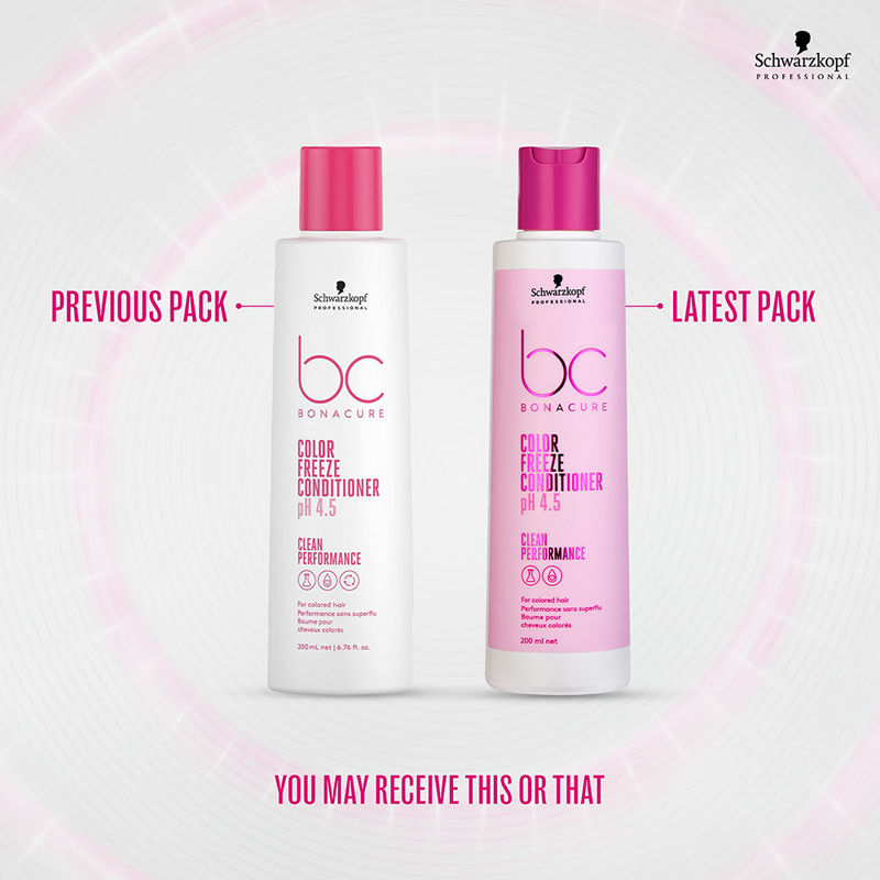 Schwarzkopf Professional Bonacure pH 4.5 Color Freeze Conditioner, 200ml Buy at Indicrest Image 10