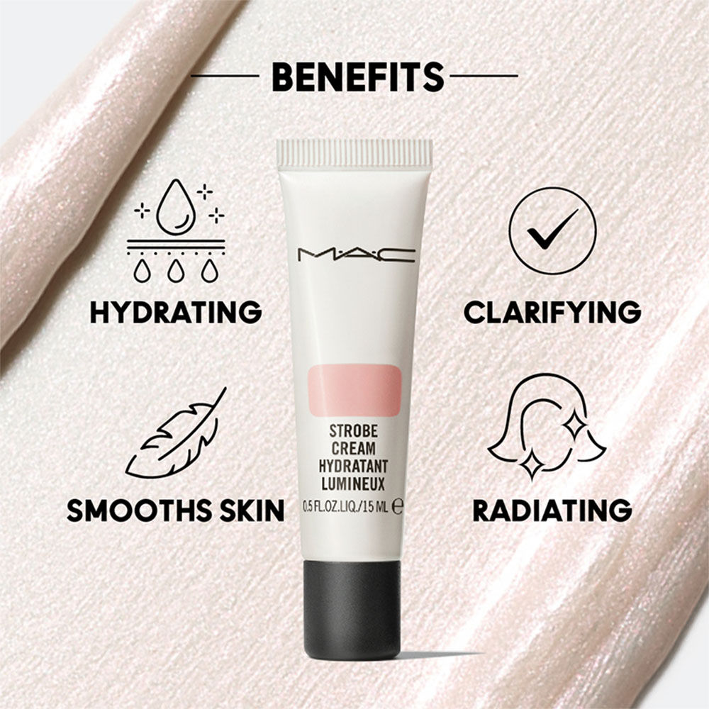 M.A.C Strobe Cream Mini - Pinklite Illumiting Moisturizer & Liquid Highlighter, 15ml Buy at Indicrest Image 3