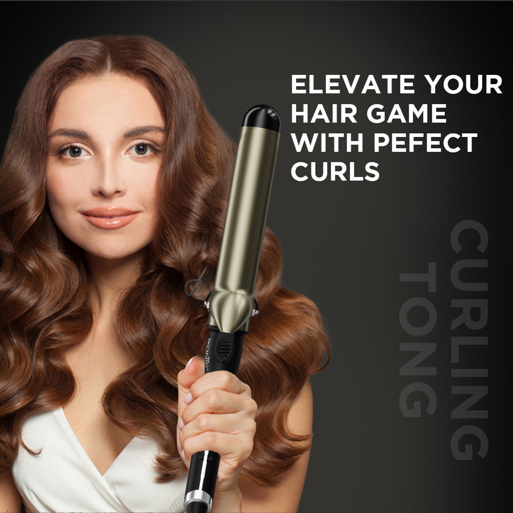 Ikonic Professional Curling Tong Hair Curler, Size 28
