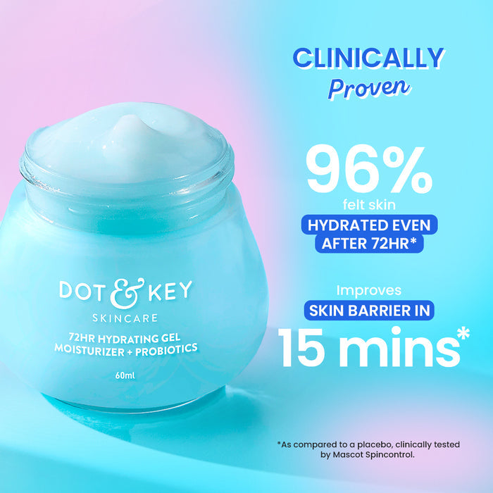 Dot & Key 72HR Hydrating Gel Moisturizer + Probiotics, 60ml