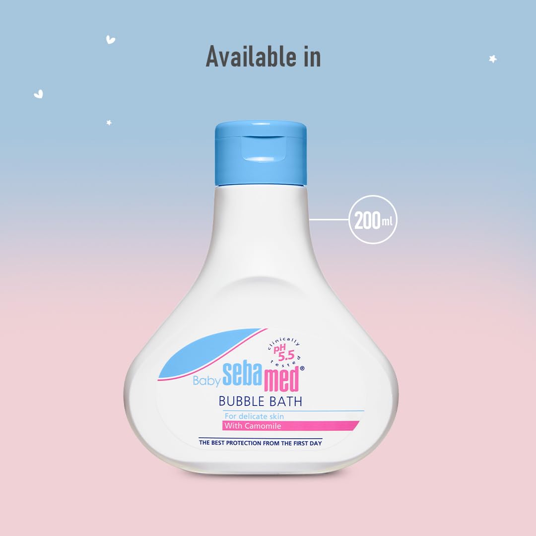 Sebamed Baby Bubble Bath|pH 5.5|With Chamomile|Soap Free|No Tears, 200ml Buy at Indicrest Image 2