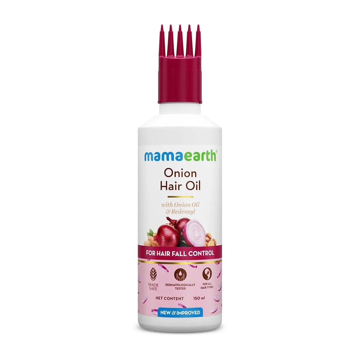 Mamaearth Onion Hair Oil for Men & Women with Onion & Redensyl, 150ml
