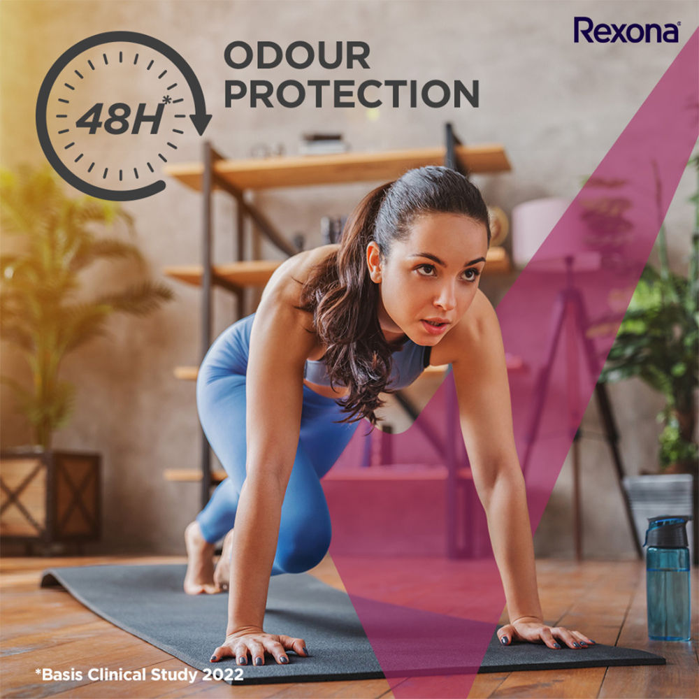 Rexona Women Deodorant Underarm Roll On Powder Dry 72 Hour Odour Protection (Pack of 5), 125ml Buy at Indicrest Image 5