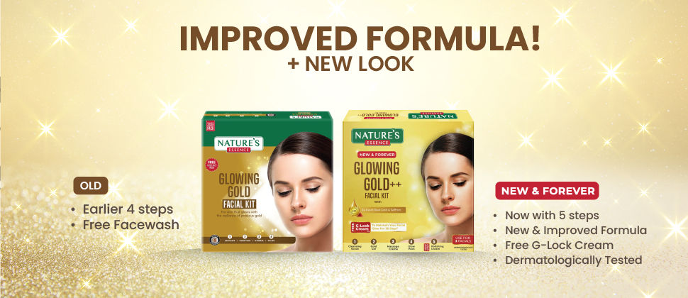 Nature's Essence Glowing Gold++ Facial Kit With Free Glock Cream, 75ml+25ml Buy at Indicrest Image 10