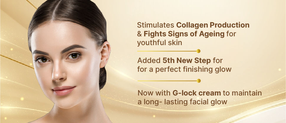 Nature's Essence Glowing Gold++ Facial Kit With Free Glock Cream, 75ml+25ml Buy at Indicrest Image 11