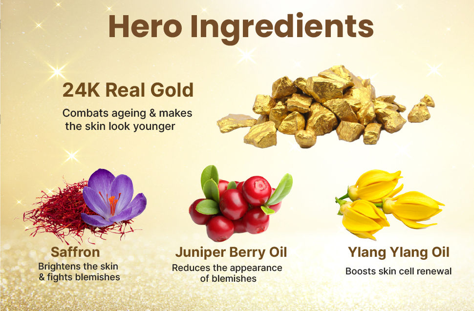Nature's Essence Glowing Gold++ Facial Kit With Free Glock Cream, 75ml+25ml Buy at Indicrest Image 12