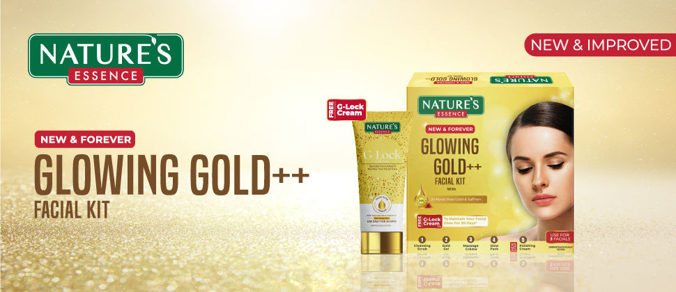 Nature's Essence Glowing Gold++ Facial Kit With Free Glock Cream, 75ml+25ml Buy at Indicrest Image 9