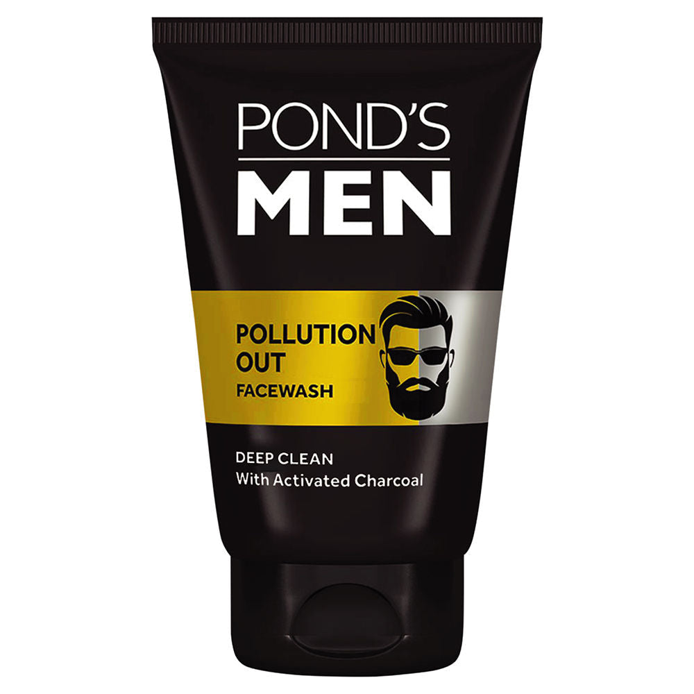 Pond’s Men Pollution Out Facewash Deep Cleanses With Activated Charcoal, 100g Buy at Indicrest Image 2