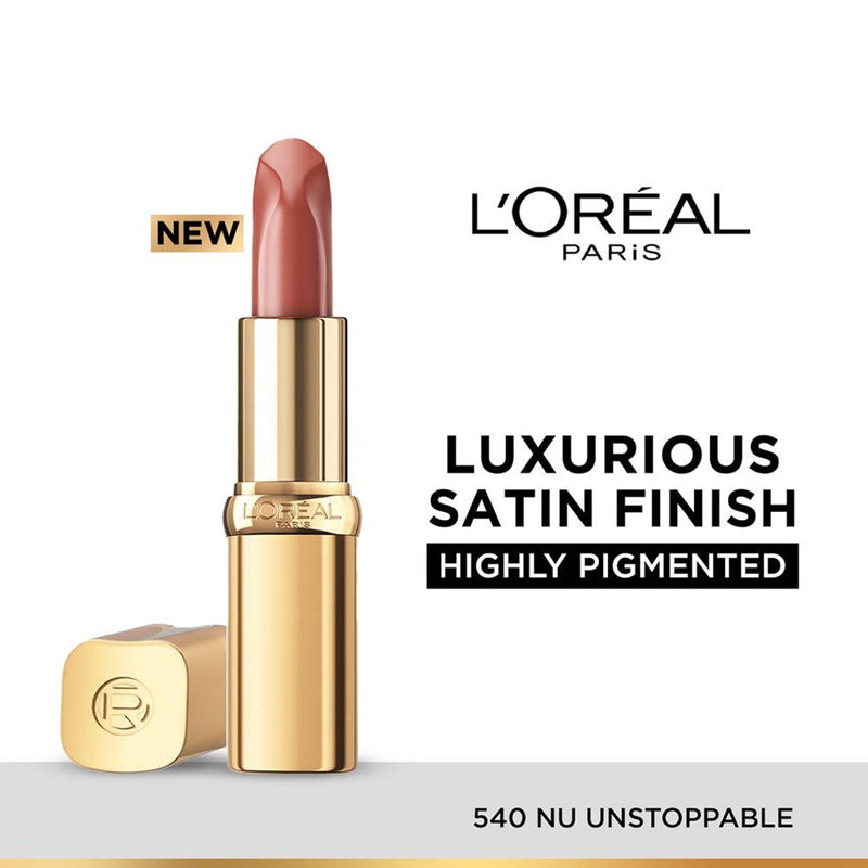 L'Oreal Paris Color Riche Satin Lipstick - 540 Nu Unstoppable, 4g Buy at Indicrest