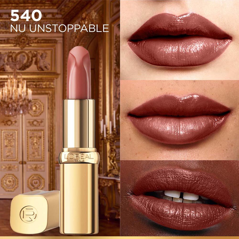 L'Oreal Paris Color Riche Satin Lipstick - 540 Nu Unstoppable, 4g Buy at Indicrest Image 5