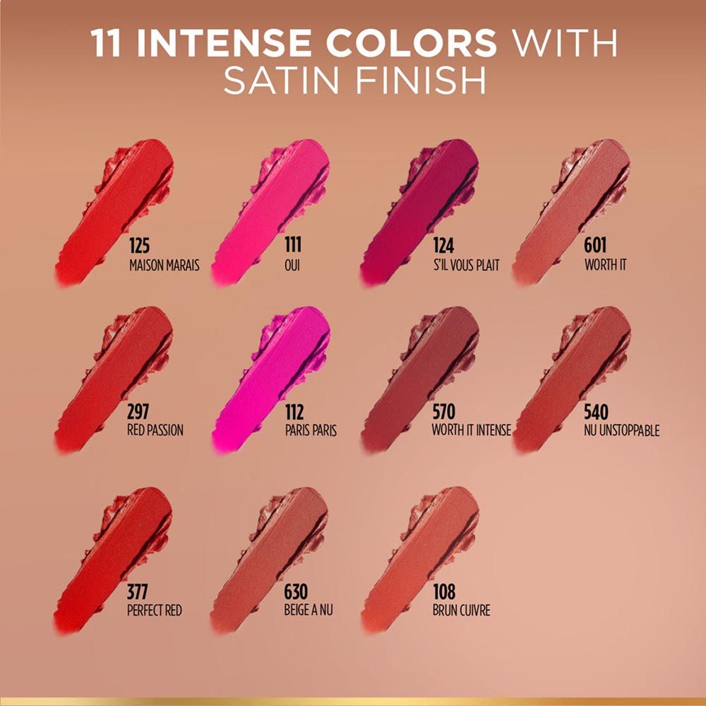 L'Oreal Paris Color Riche Satin Lipstick - 540 Nu Unstoppable, 4g Buy at Indicrest Image 7