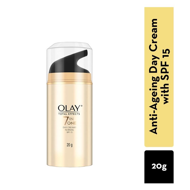 Olay Total Effects Day Cream With SPF 15 Normal, Fights 7 Signs Of Ageing With Niacimide, 20g Buy at Indicrest