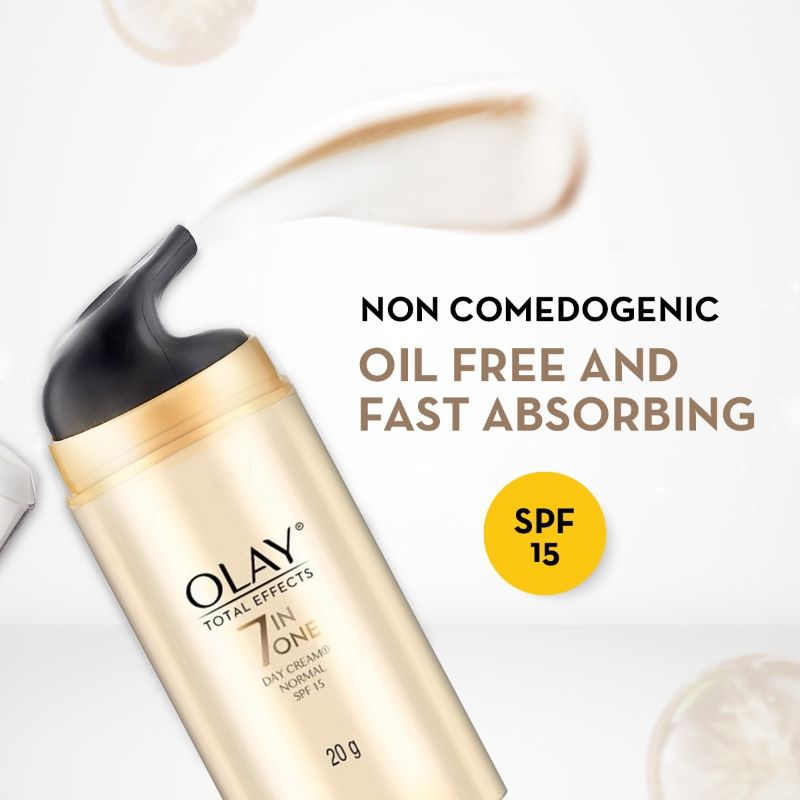 Olay Total Effects Day Cream With SPF 15 Normal, Fights 7 Signs Of Ageing With Niacimide, 20g Buy at Indicrest Image 5