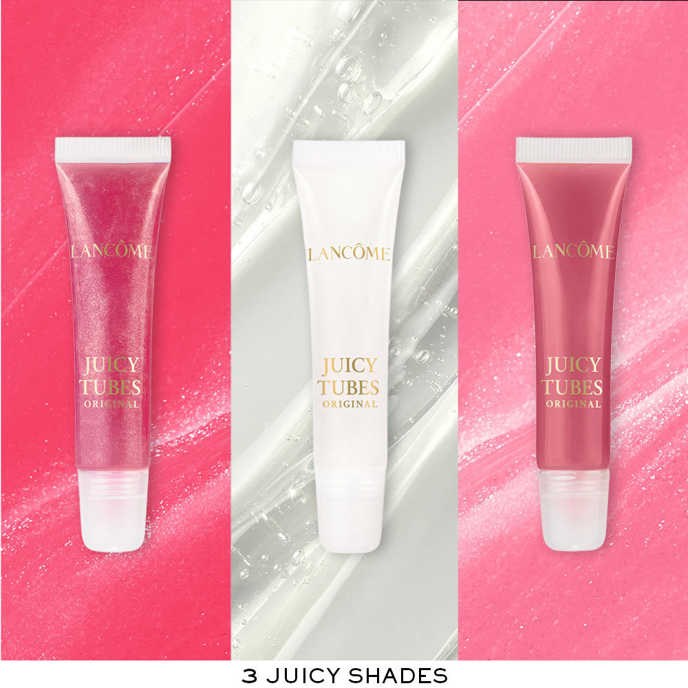 Lancome Limited Edition Juicy Tubes Trio Kit, Best Selling High Shine Lip Gloss, 15ml
