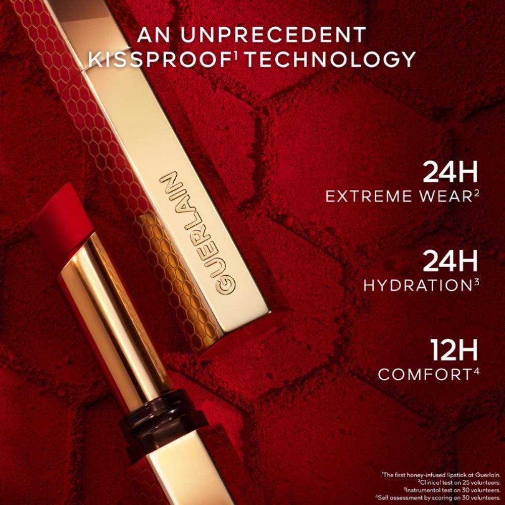 Guerlain Kisskiss Honey-Infused Intense Lipstick - 396 Peony Kiss, 1.85g