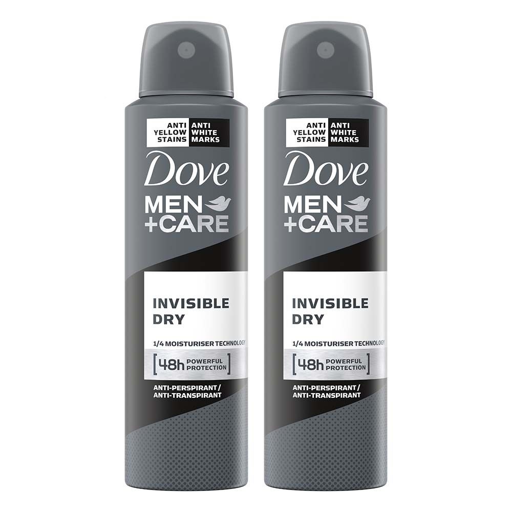 Dove Men+Care Invisible Dry Spray Antiperspirant Deodorant (Pack of 2), 150ml Each Buy at Indicrest Image 9