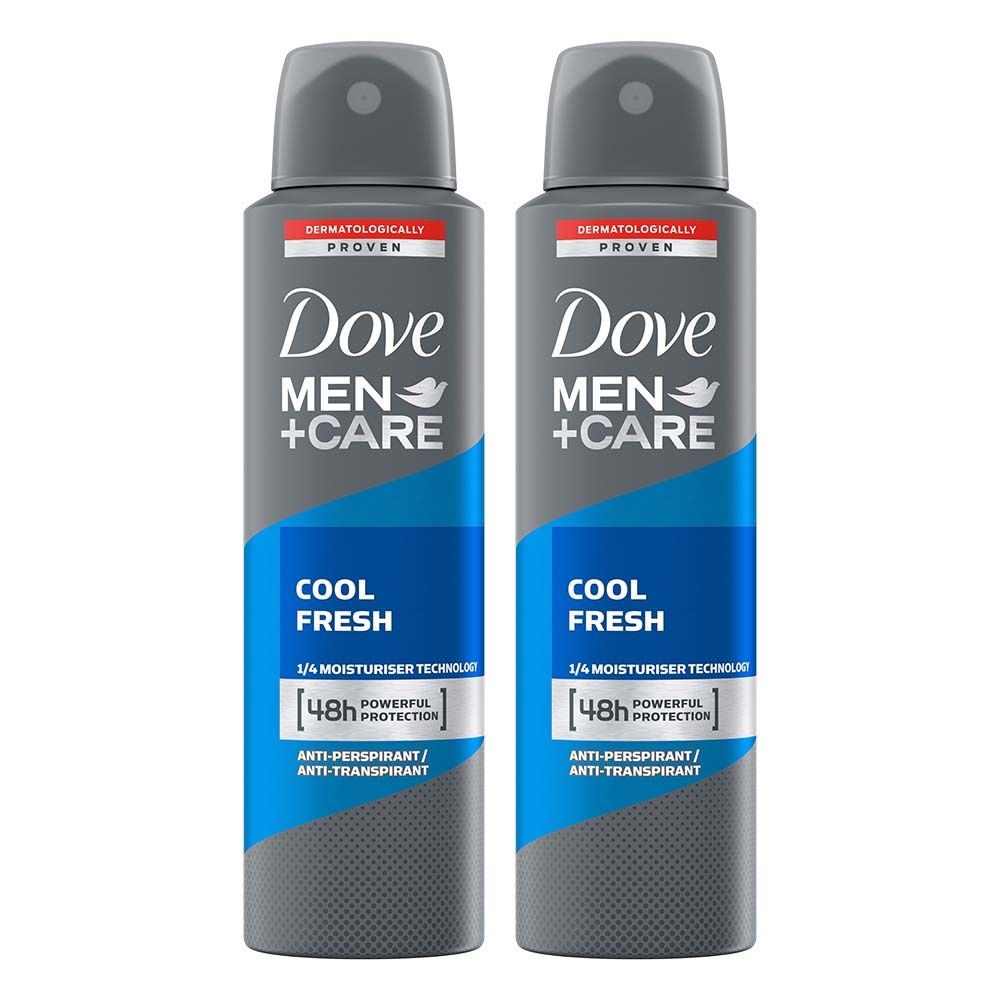 Dove Men+Care Cool Fresh Dry Spray Antiperspirant Deodorant (Pack of 2), 150ml Each Buy at Indicrest Image 9