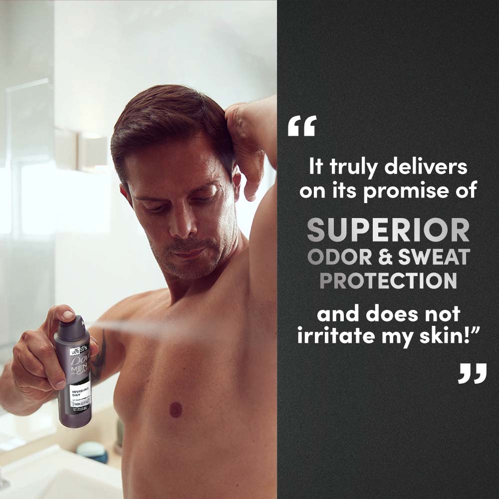 Dove Men+Care Invisible Dry Spray Antiperspirant Deodorant (Pack of 3), 250ml Each Buy at Indicrest Image 7