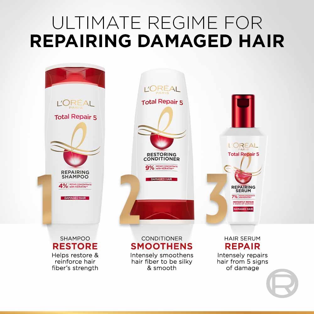 L'Oreal Paris Total Repair 5 Hair Serum, 80ml Buy at Indicrest Image 8