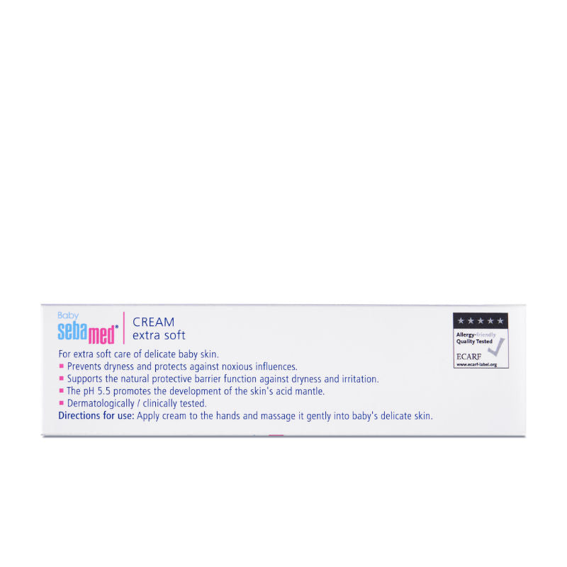 Sebamed Baby Cream Extra Soft, PH 5.5, Panthenol And Jojoba Oil, Clinically Tested, ECARF Approved, 50ml Buy at Indicrest Image 4