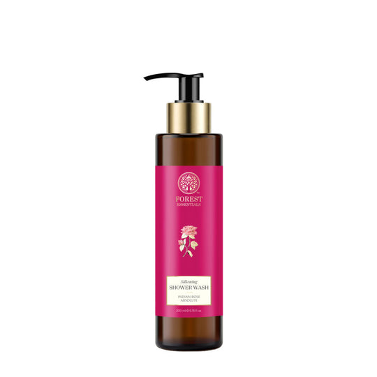 Forest Essentials Silkening Shower Wash Indian Rose Absolute - Ayurvedic Body Wash - Sulphate Free, 200ml, Buy from Indicrest