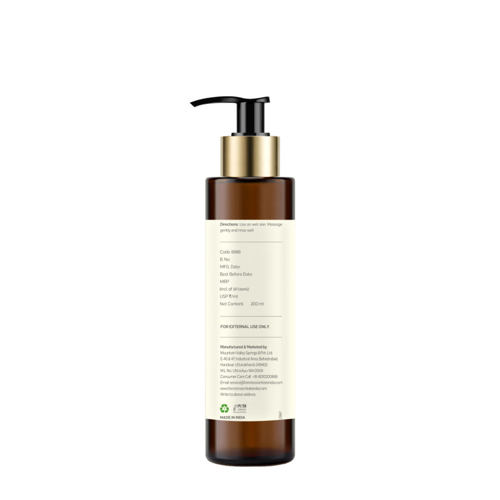 Forest Essentials Silkening Shower Wash Pomegranate Kerala Lime - Ayurvedic Body Wash Sulphate Free, 200ml