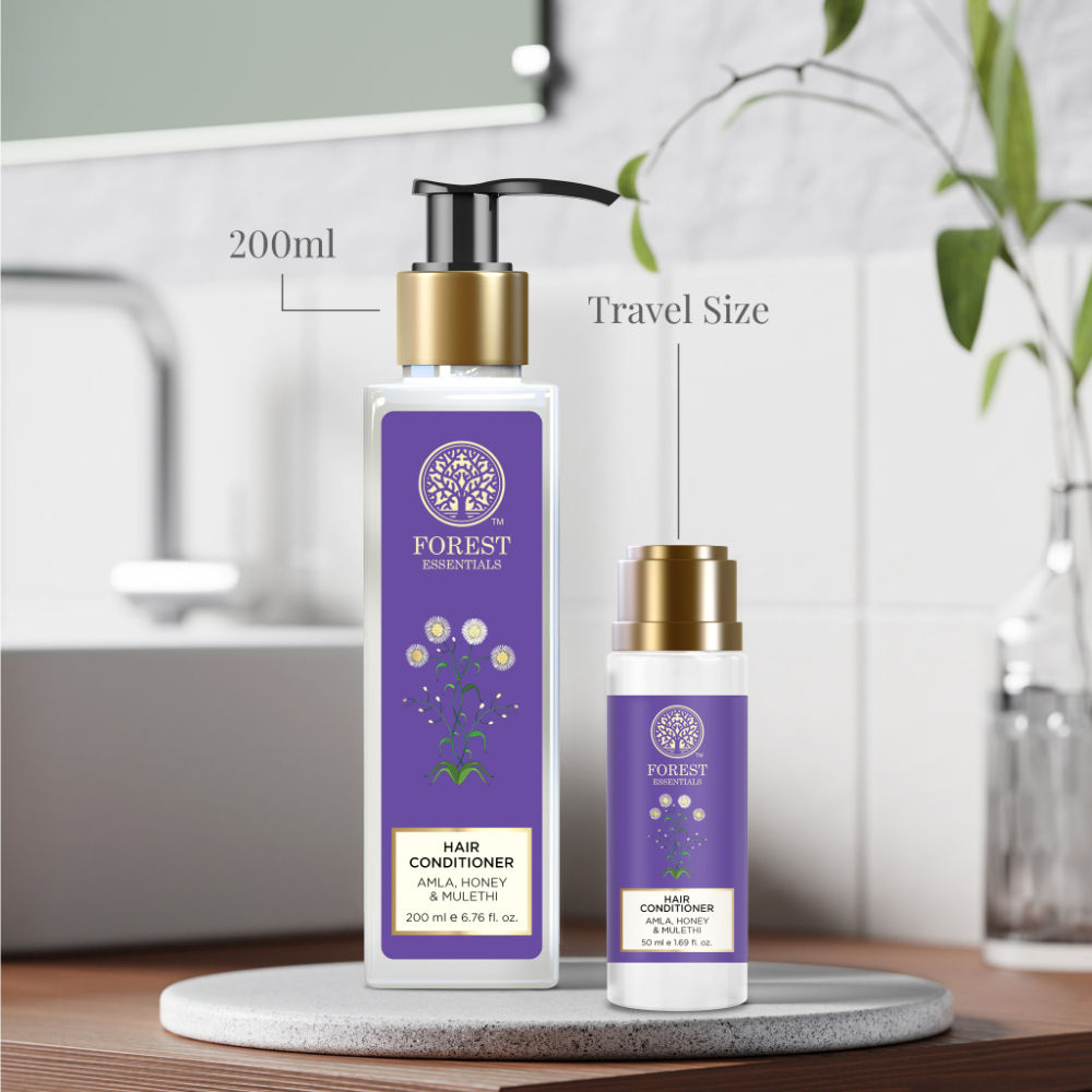 Forest Essentials Hair Conditioner Amla Honey & Mulethi - Ayurvedic, Natural - Sulphate Free, 200ml