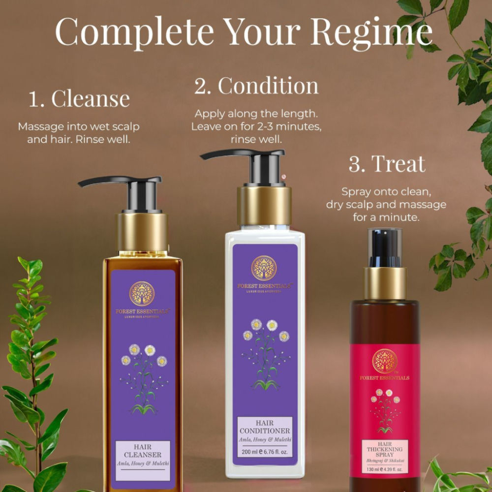 Forest Essentials Hair Cleanser Amla Honey & Mulethi - Ayurvedic Shampoo For Dry Hair Sulphate Free, 50ml