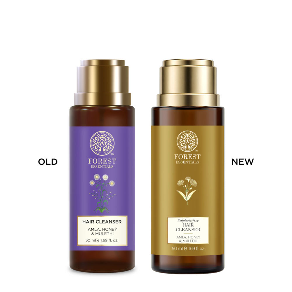 Forest Essentials Hair Cleanser Amla Honey & Mulethi - Ayurvedic Shampoo For Dry Hair Sulphate Free, 50ml