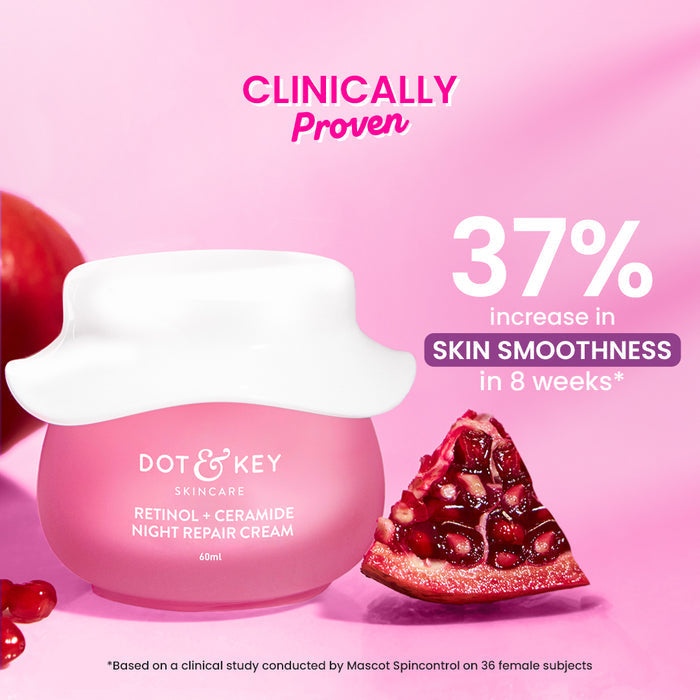 Dot & Key Retinol Night Repair Cream with Ceramides, 60ml