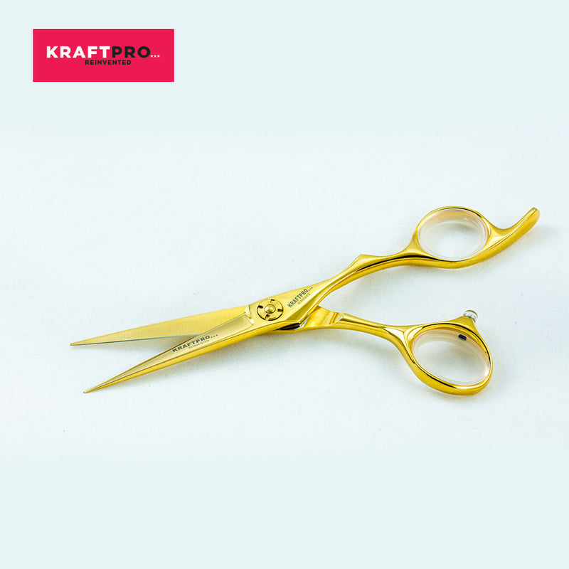 KRAFTPRO Goldline 5.5Inch Professional Salon Barber Hair Cutting Scissor Stainless Steel, 1 piece Buy at Indicrest