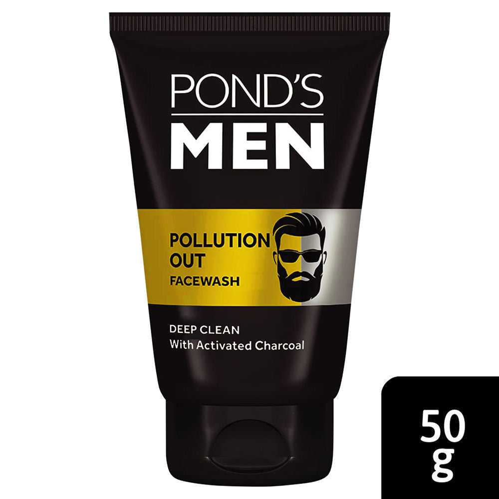 Pond’s Men Pollution Out Facewash Deep Cleanses With Activated Charcoal, 50g Buy at Indicrest