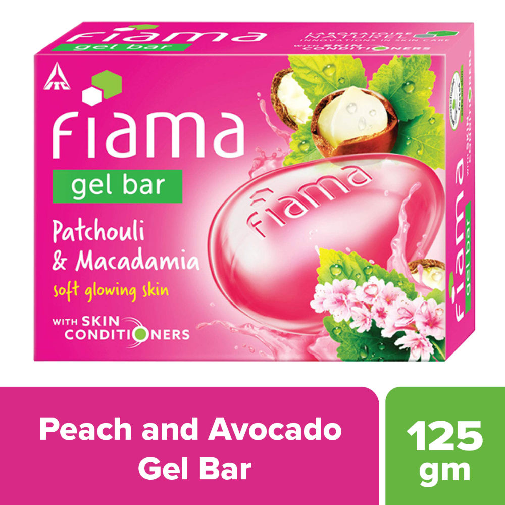 Fiama Patchouli & Macadamia Gel Bar for Soft Glowing Skin, Skin Friendly PH, Safe On Skin, 125g Buy at Indicrest