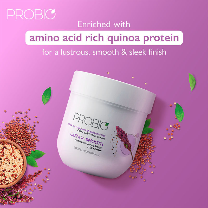 Godrej Professional Probio Quinoa Smooth Mask, 200g Buy at Indicrest Image 4