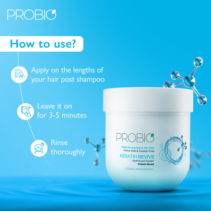 Godrej Professional Probio Keratin Revive Mask, 200g Buy at Indicrest Image 3
