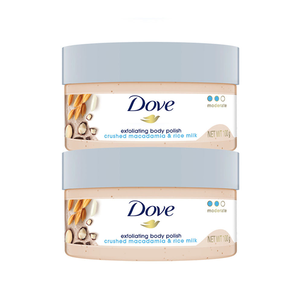 Dove Exfoliating Body Polish - Crushed Macadamia & Rice Milk (Pack of 2), 200g Buy at Indicrest Image 8