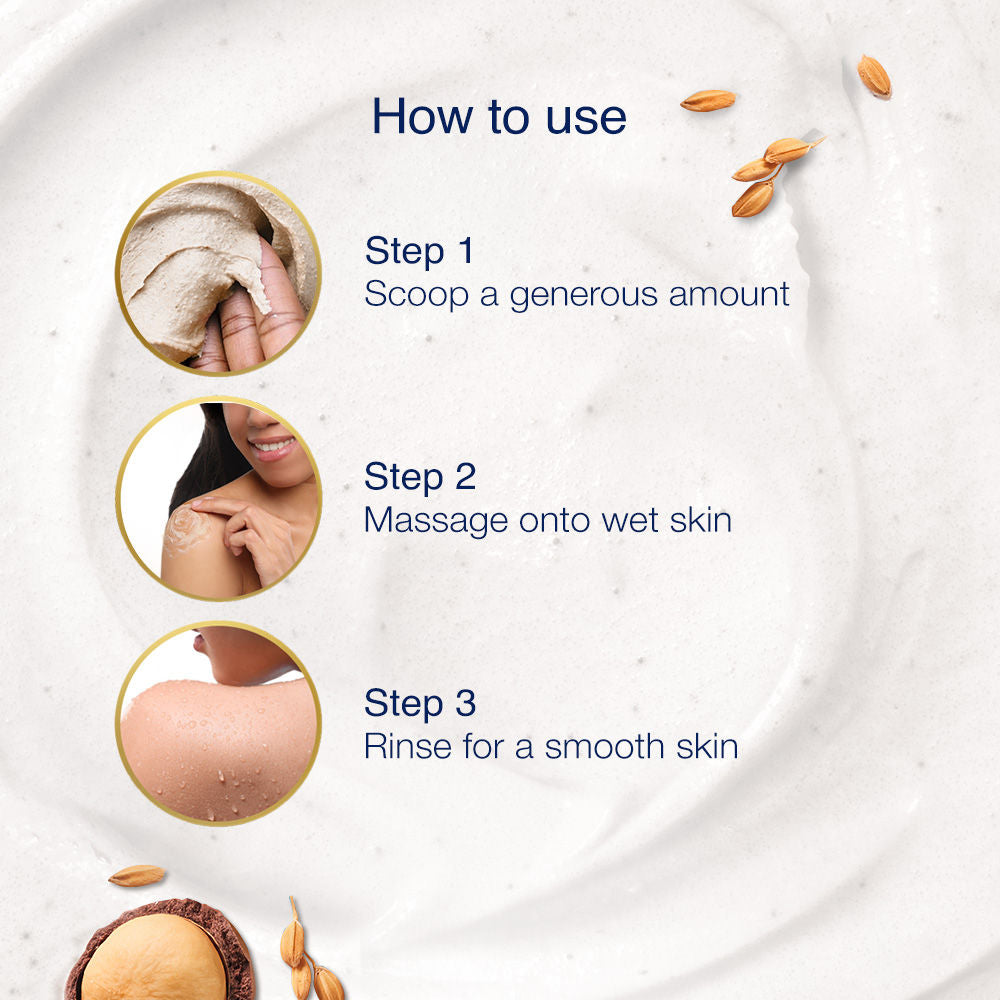 Dove Exfoliating Body Polish - Crushed Macadamia & Rice Milk (Pack of 3), 300g Buy at Indicrest Image 6