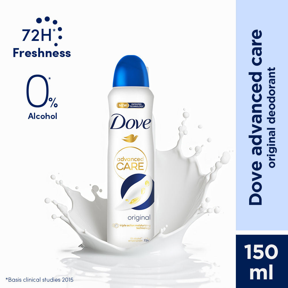 Dove Original Deodorant Long-Lasting Body Spray Moisturising Cream For Women, 150ml Buy at Indicrest Image 2