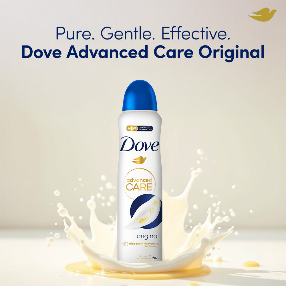 Dove Original Deodorant Long-Lasting Body Spray Moisturising Cream For Women, 150ml Buy at Indicrest Image 4