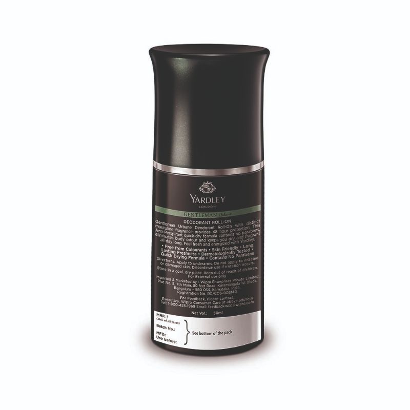 Yardley London Gentleman Urbane Deodorant Roll-On For Him, 50ml Buy at Indicrest Image 3