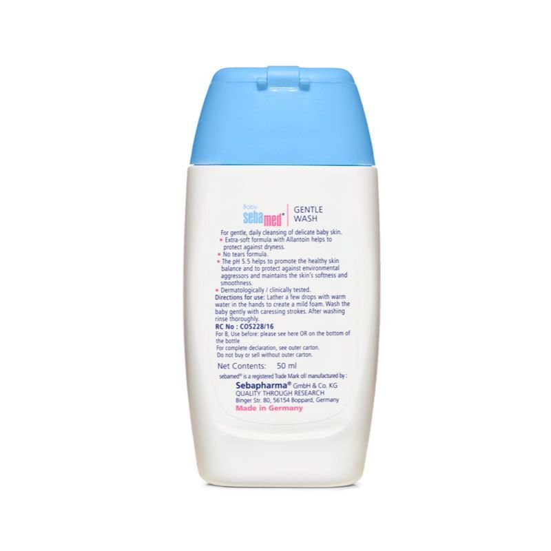 Sebamed Baby Gentle Wash, PH 5.5, With Allantoin,No Tears Formula, Clinically Tested, 50ml Buy at Indicrest Image 4