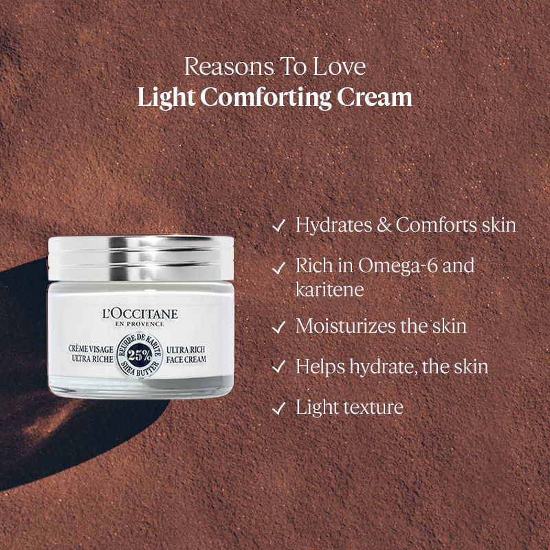 L'Occitane Shea Butter Ultra Rich Comforting Face Cream, 50ml