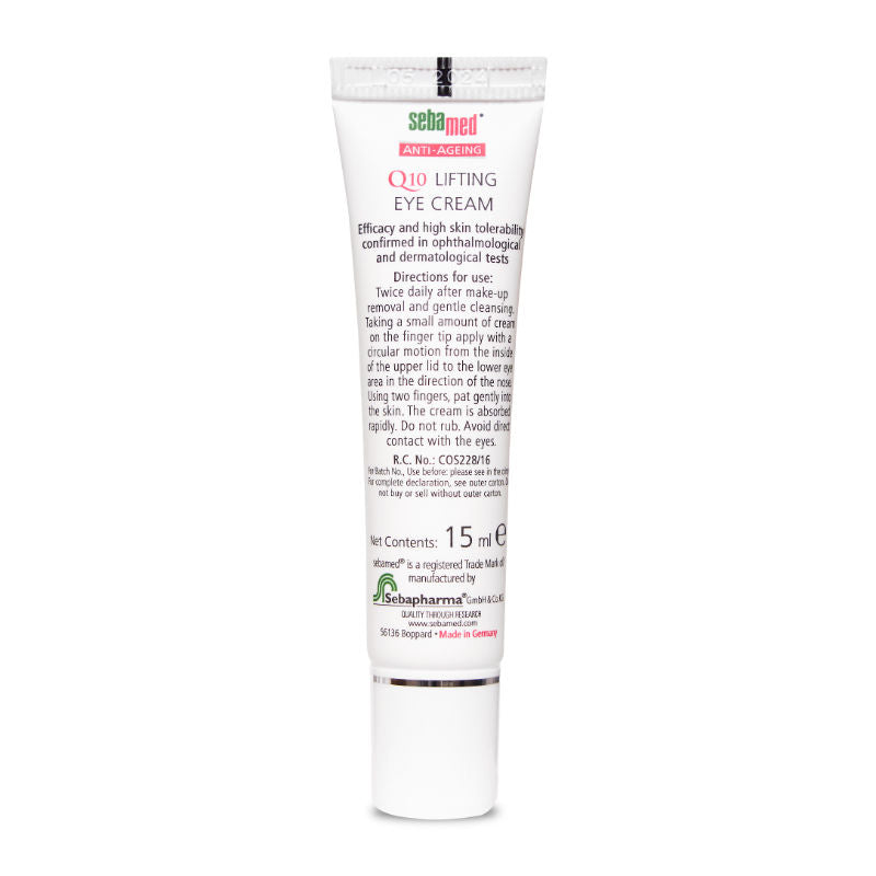 Sebamed Anti-Ageing Q10 Lifting Eye Cream, With Phytopeptides,, 15ml Buy at Indicrest Image 3