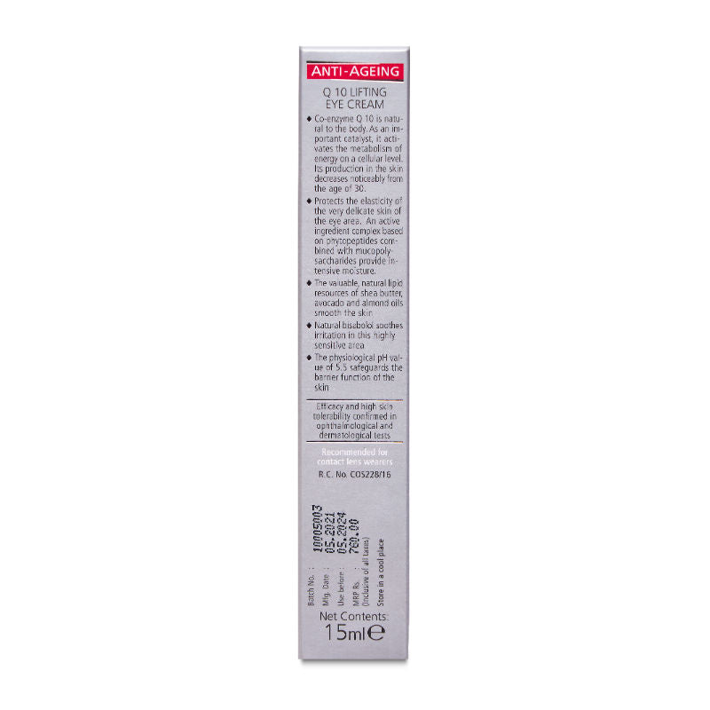 Sebamed Anti-Ageing Q10 Lifting Eye Cream, With Phytopeptides,, 15ml Buy at Indicrest Image 5