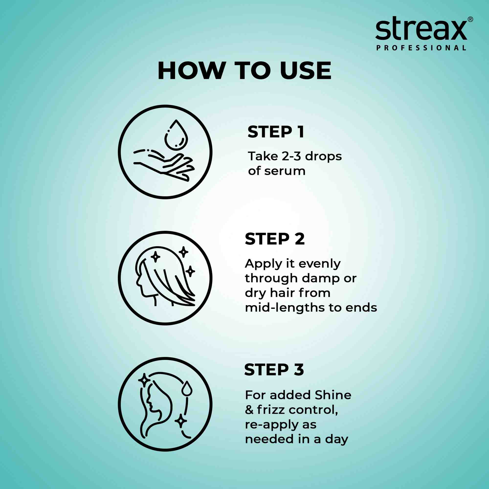 Streax Professional Vitariche Gloss Hair Serum, 50ml Buy at Indicrest Image 5
