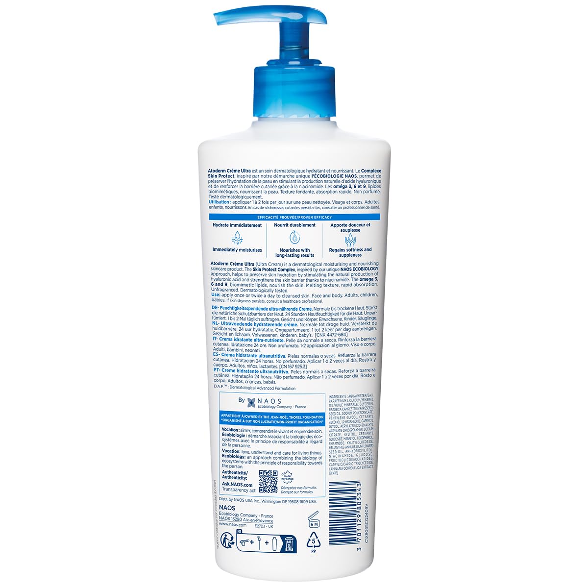 Bioderma Atoderm Creme Ultra, 500ml Buy at Indicrest Image 3