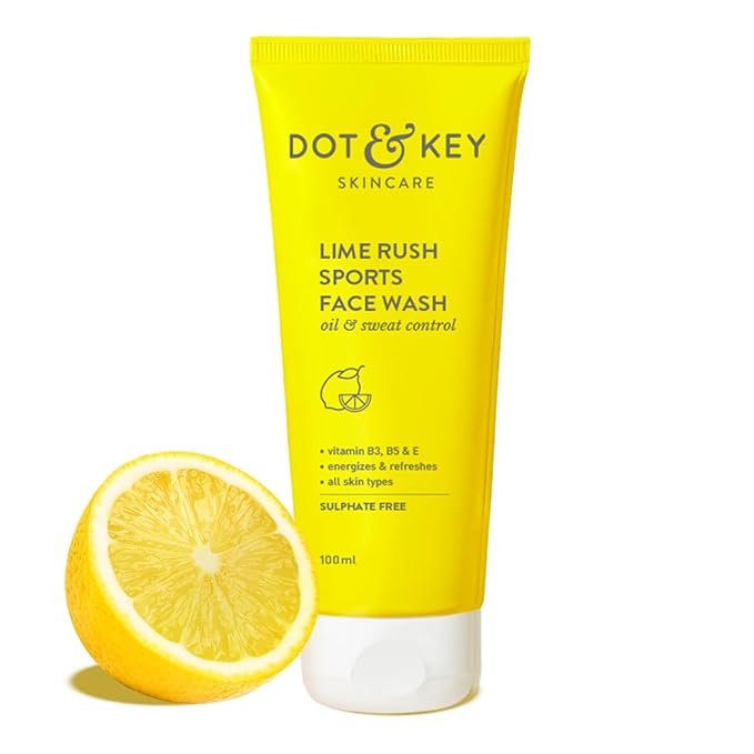 Dot & Key Lime Rush Sports Face Wash (Deep Cleans Oil, Sweat & Dirt), 100ml