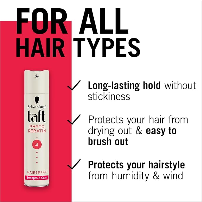 Schwarzkopf Taft Phyto-Keratin Hair Spray Ultra Strong 4 - (250ml)